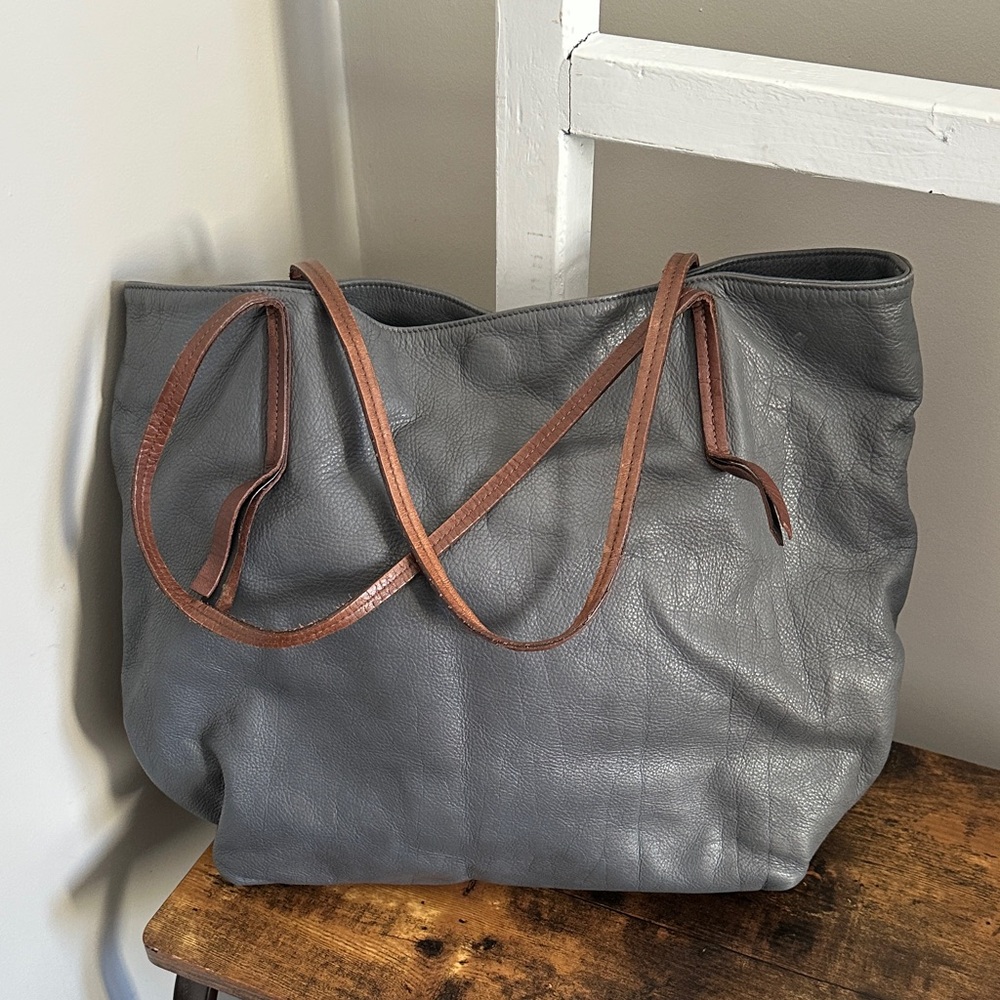 Eileen Fisher Leather Tote Bag / Purse